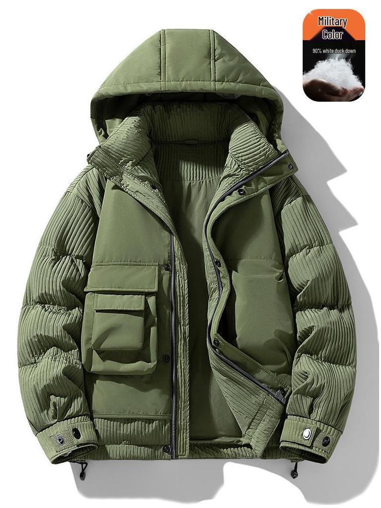 MLB & NY Winter Warmth: Unisex Japanese Style White Duck Down Jacket
