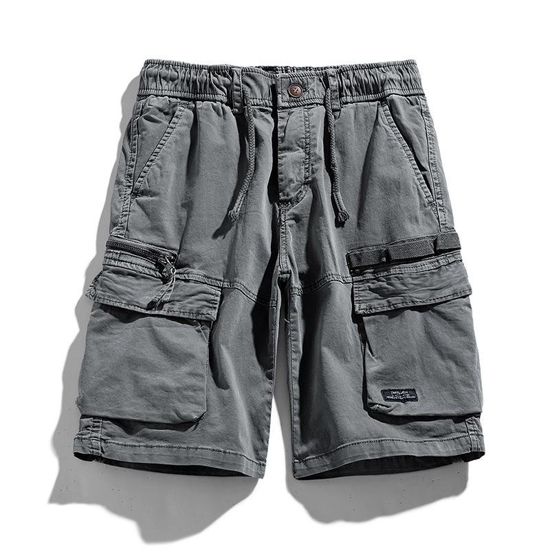 Tooling Shorts Men's Thin Pants Men's Summer New Trendy High Street Loose Straight Men's Pants High Sense