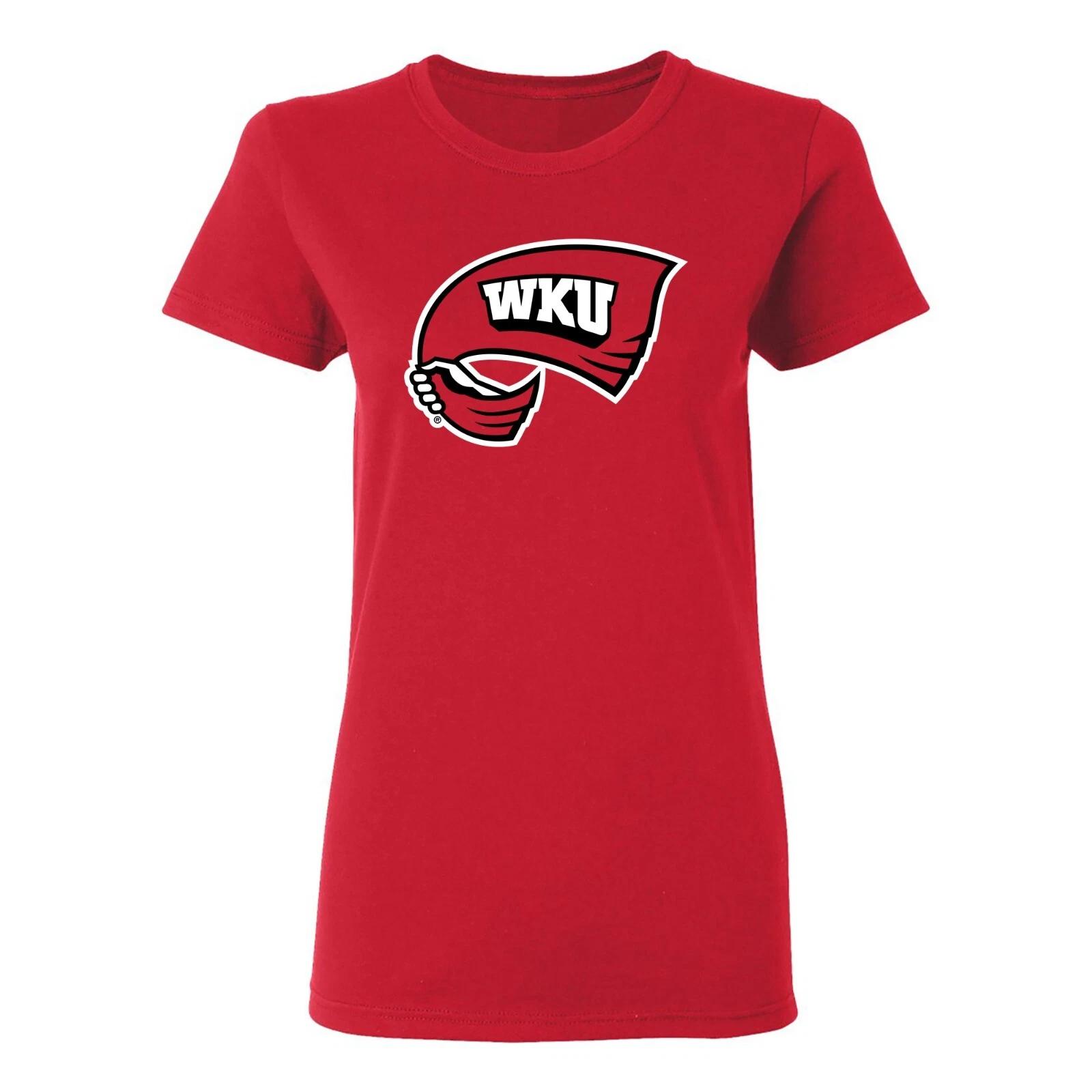 Western Kentucky University Hilltoppers Primary Logo Women s T-Shirt - Red 4XL
