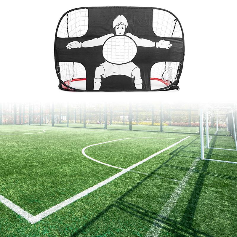 Foldable Football Goal Nylon Soccer Goal Kids And Adults Football Target Net For Playground Backyard Indoor Outdoor Training