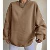 Leisure Letter Printed Sweatshirt Women's Fashion Brushed Long Sleeve Loose Hoodie Y2k Street Wear Autumn/Winter Women's Pullover