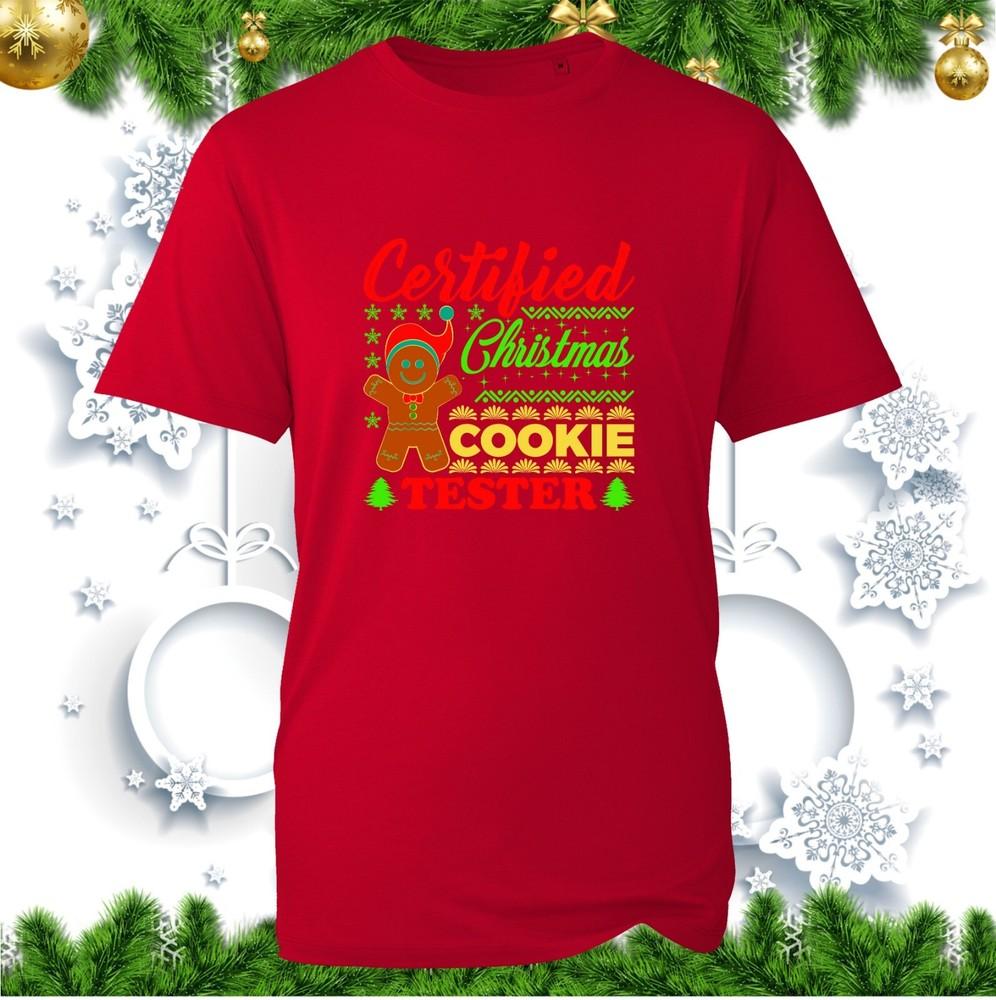 Certified Christmas Cookie Tester Ginger Tshirt Gingers Joke Xmas Cookies Top S