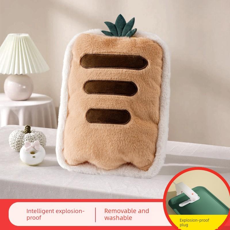 Hot Water Bottle, Rechargeable, Explosion-Proof, Cute Plush Warm Water Bottle for Girls, Hand Warmer, Baby Warmer, Special for Hot Compress on the