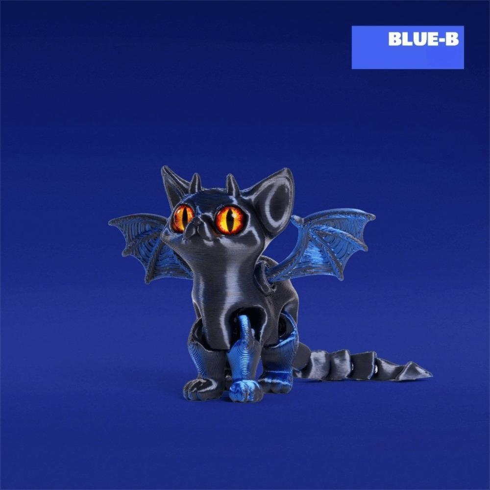 

Многосуставные подвижные фигурки кошек Демон Ангел Кошки Фигурки модели кошек Коллекционер для любителей кошек Demon Blue B