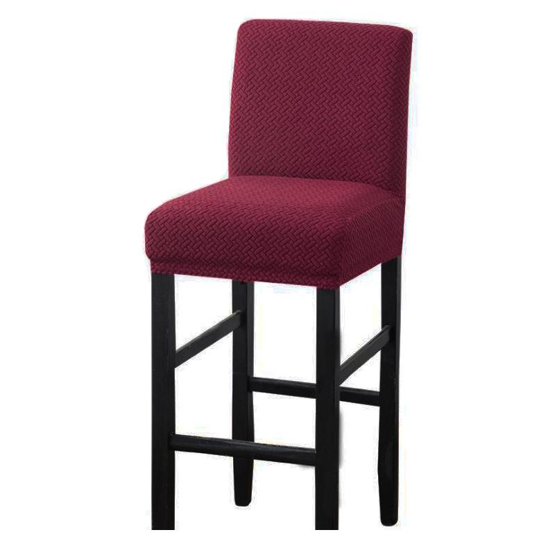 Jacquard Spandex elastic Chair Cover Solid Seat Covers for Bar Stool Chairs Slipcover Home Hotel Banquet Dining Chair Decoration