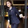 Troyman Women's Dark Stripe Professional Suit Set
