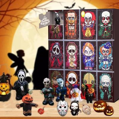 Halloween-Puppe Adventskalender Enthält Geschenke, Halloween-Horrorfiguren Adventskalender, Halloween Countdown-Kalender Mit Überraschungsspielzeug