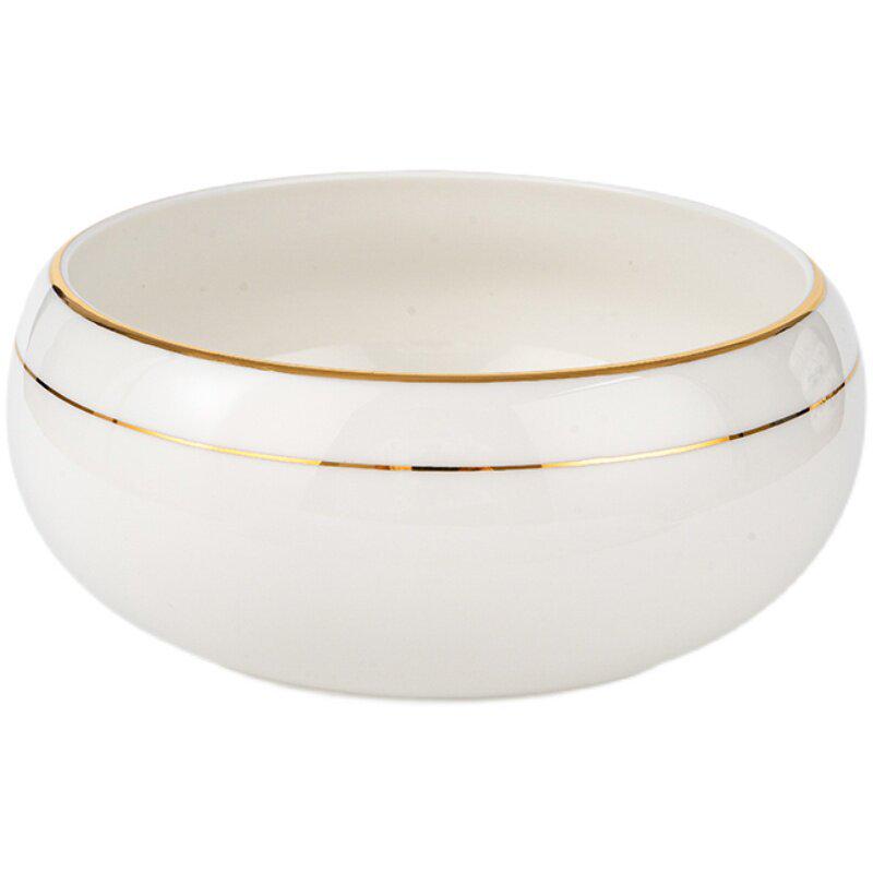 Large Chinese Style Blue and White Porcelain Tea Wash Basin and Cup Washer with Lan Ting Xu Calligraphy - Retro Ceramic Brush Washer