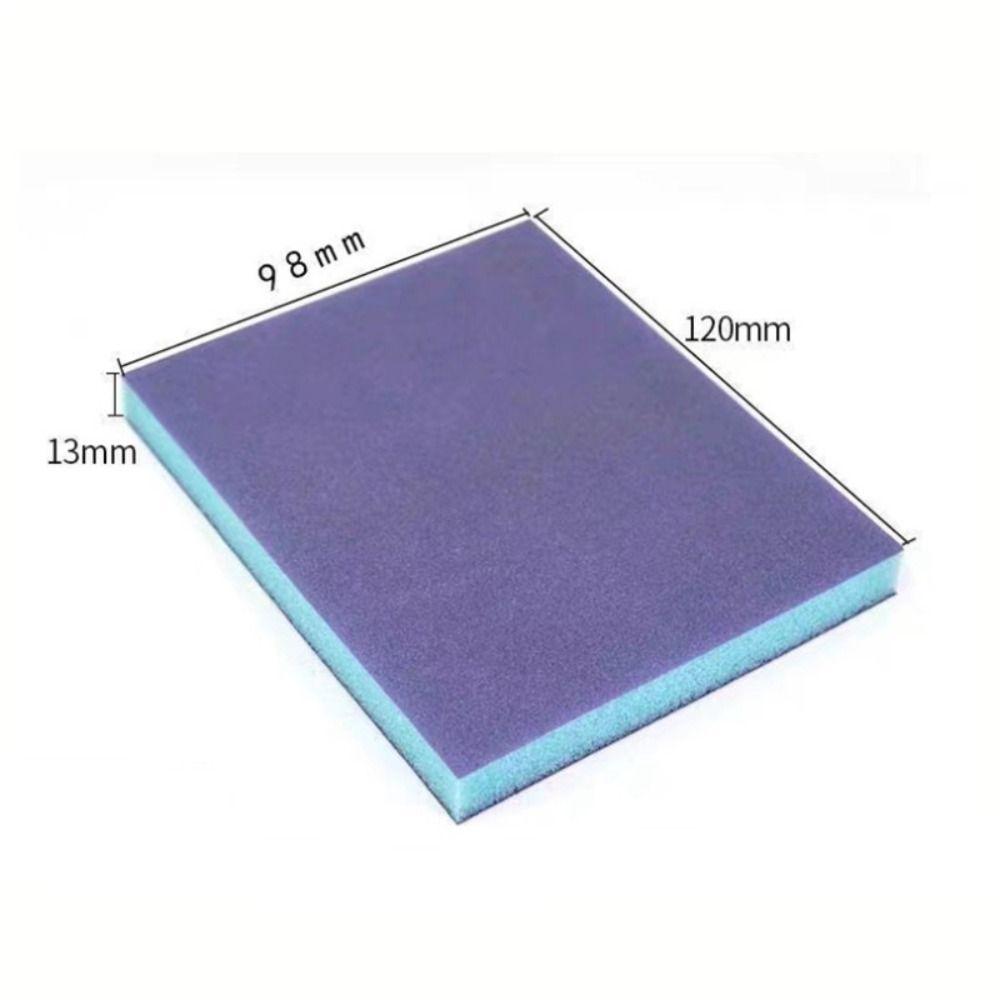 5pcs Reusable Grit Sanding Sponge Polishing Pad Abrasive Sponge  Metal Wood Polishing
