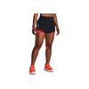 Under Armour Everywhere Color Block Elastic Waist Running Shorts Women Shorts Black 1379351-001