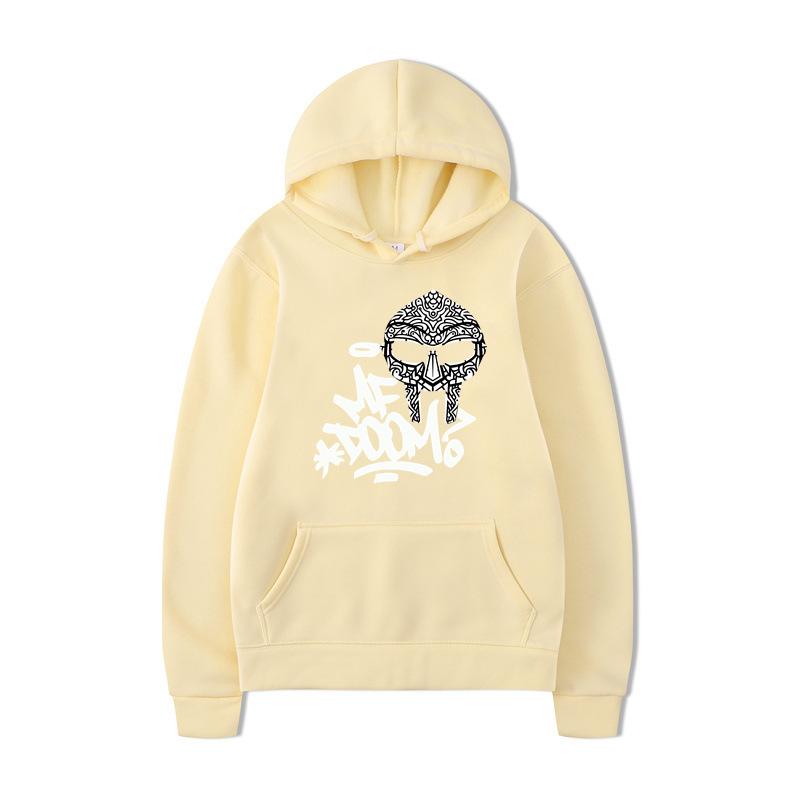ME DOOM Printed Men's Autumn and Winter New Hoodie Brand Hoody Clothes Vintage Fashion Long Sleeve Pullovers