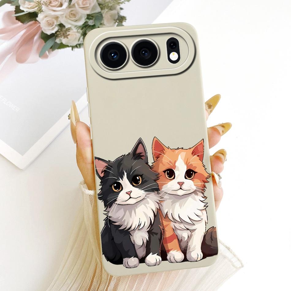 For Honor 500 5G 2026 Cute Cat Flower Cartoon Phone Case For Honor 500 MEY-AN00 Shockproof Soft Silicone Covers Bumpers
