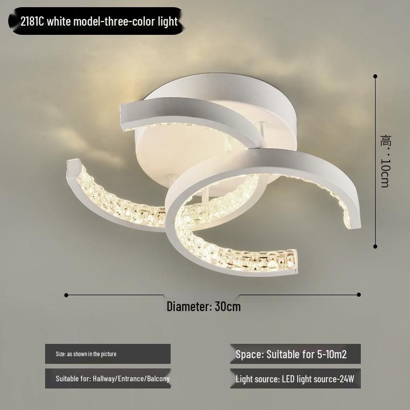 Modern Minimalist Ceiling Light for Living Room, Bedroom, Hallway, or Balcony