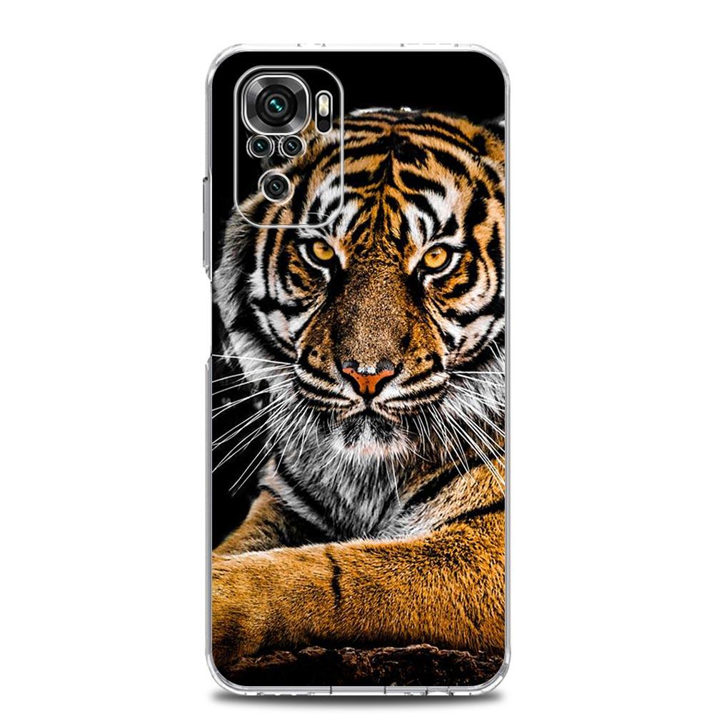Handyhülle Für Xiaomi Redmi Note 15 14 13 12 4G 10 11 Pro Plus 5G 14C 13C 12C 10C Transparent Weiches TPU Cover Löwe Tiger König