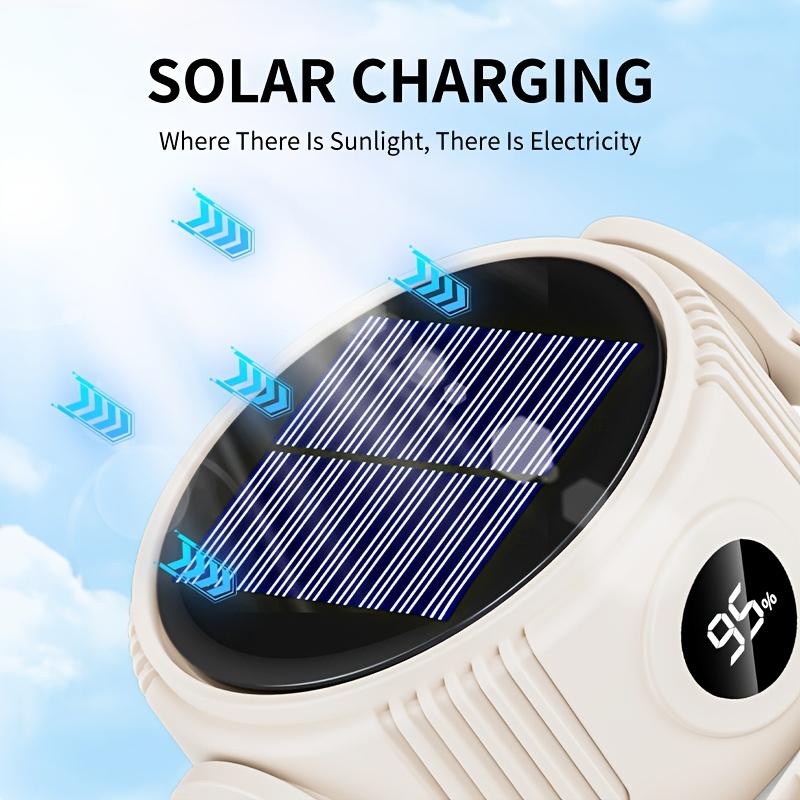 Solcelle campinglys USB oppladbart med metallkrok teltlys display batterinivå Utendørsaktivitet camping fiske Kompakt design