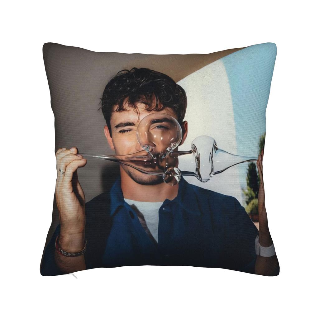 C-Charles Leclerc Pillow Covers Merchandise Soft Cushion Cover Decor  Throw Pillow Case Cover Home Multi Size