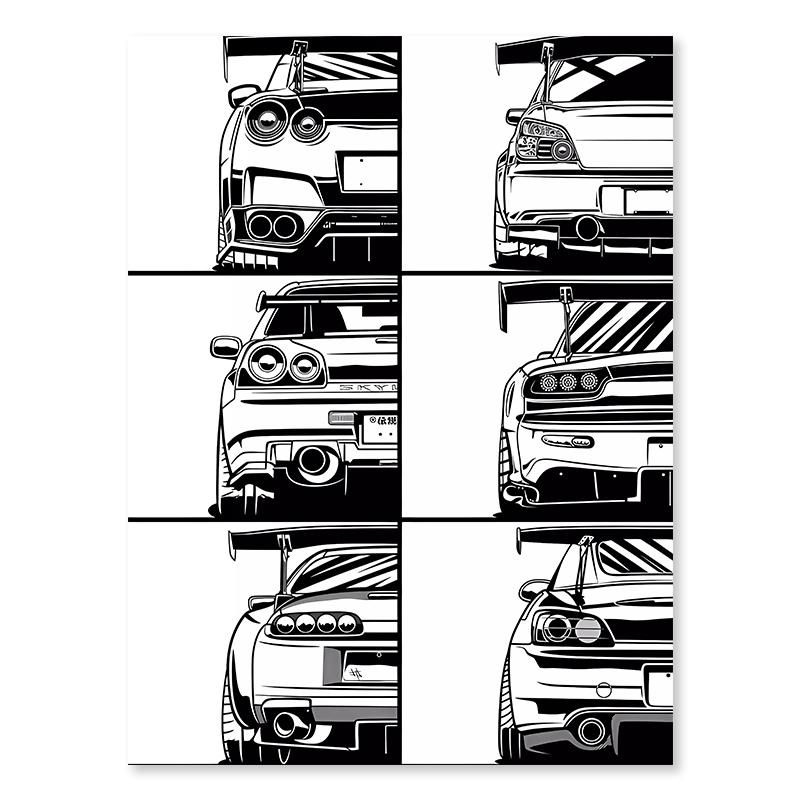 

Плакаты с гоночными автомобилями «Форсаж», спортивные автомобили, холст, картина, гонщик, автоспорт, настенная живопись для гостиной, печатная картина, домашний декор 30x40cm No Framed