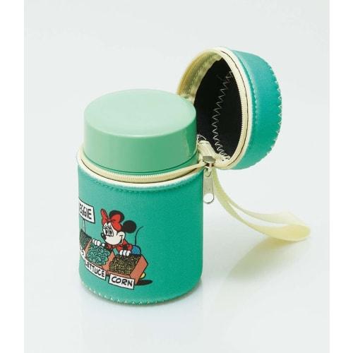 Skater Stainless Steel Soup Jar 180ml with Exclusive Pouch Disney Mickey Mouse Green World KLJFV2-A