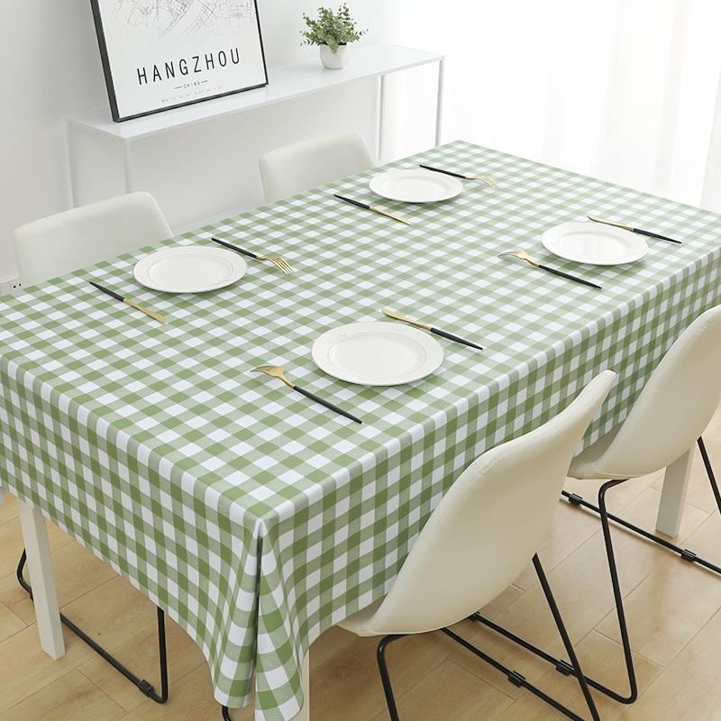 Pvc Tablecloth Waterproof And Oil-Proof Leave-In Desk Wind Student Rectangular Dining Table Tablecloth Coffee Table Mat