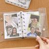 A7 Loose Leaf Card Holder Case PVC Transparent Glitter Storage Bag Note Book Inner Bag Card Cover Sleece INS Original