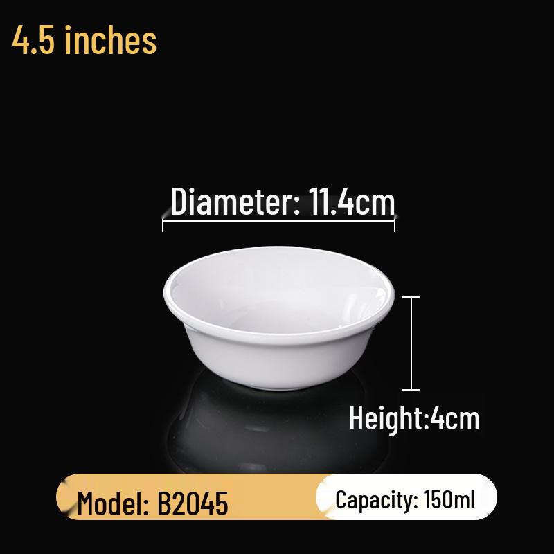 Melaminová sada čtvercových misek: Ideální pro Hot Pot, Omáčky, Rýži, Kaši a Polévku - Pro Komerční a Restauranční Použití.