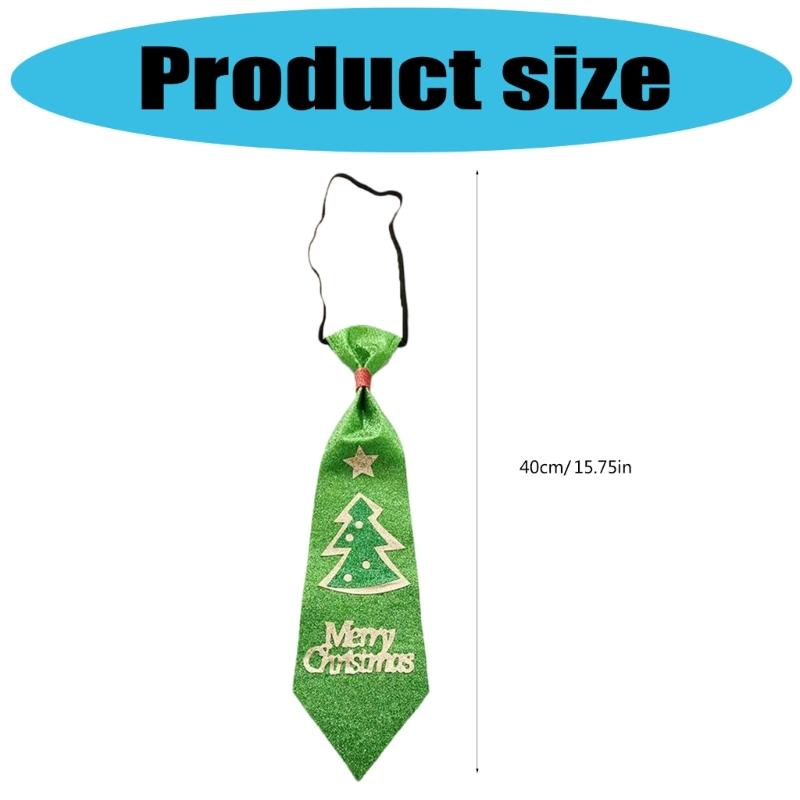Festive Pre-tied Necktie Nonwoven Fabric Easy Wear Holiday Costume Accessory For Adults Kids