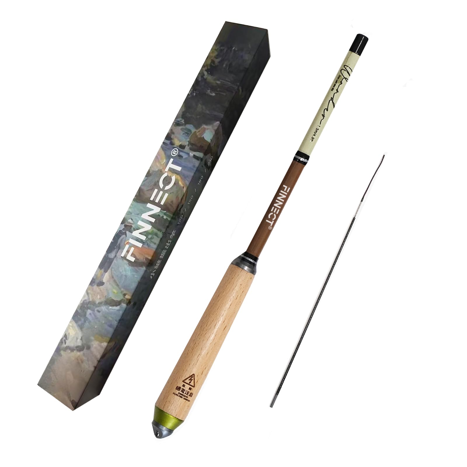 

FINNECT Stream Fishing Rod, Telescopic Fishing Rod, 1.2m, for Stream Fishing/River Fishing, Trout, Yamame, Iwana, Rainbow Trout, Amago, Goby Fishing,
