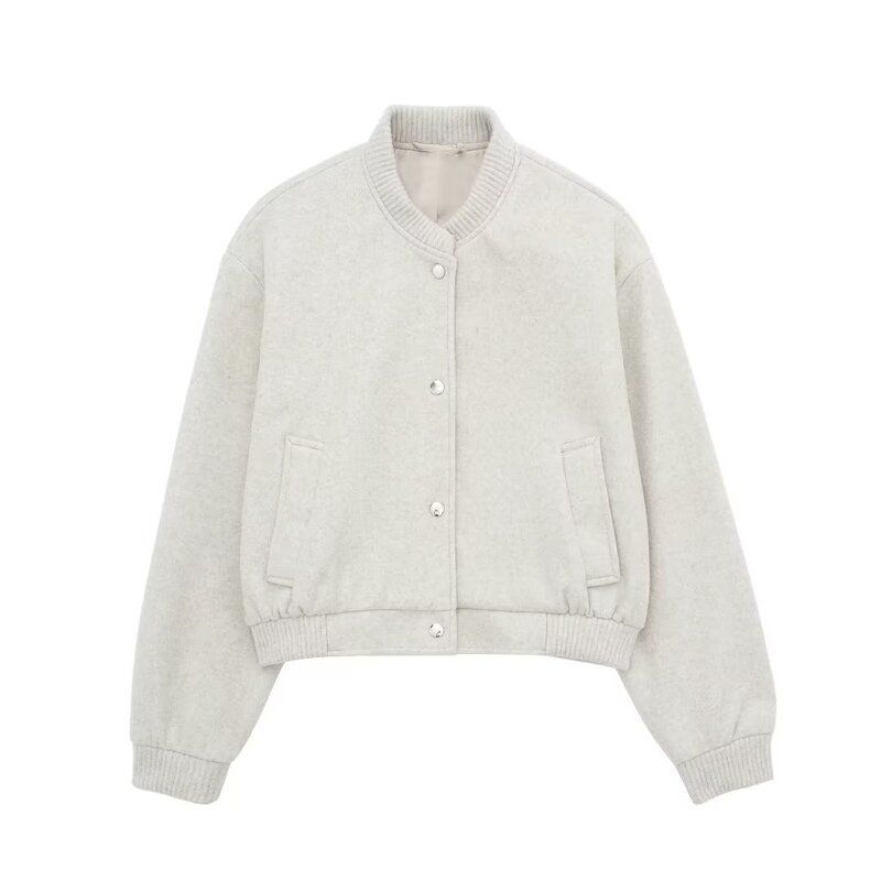 Fall Women's Clothing Slim Looking Easiest for Match Soft Bomber Jacket