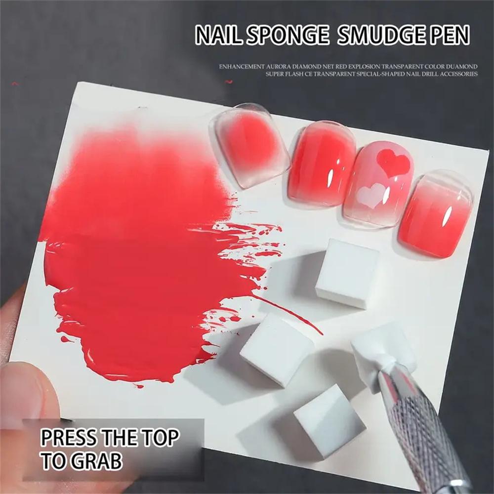 50Pcs/200Pcs Nail Art Sponge Set Manicure DIY Creative Nail Sponge Gripper Tool Sponge Gradient Nail Art Tools Accessories