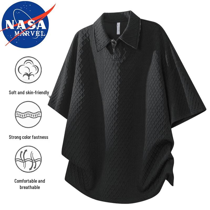 

NASA MARVEL Men s Short Sleeve Polo T-Shirt L