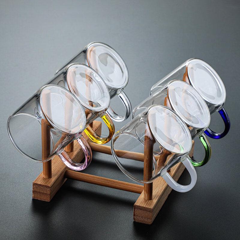 ZISIZ Thickened Heat-Resistant Glass Tea Cup