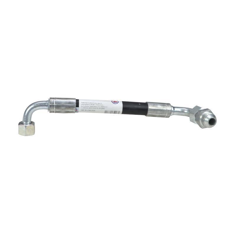 Hydraulic hose 330 bar internal thread M18x1.5 elbow / conical end Ursus M20x1.5 -230mm DN10-2SN PZL HYDRAL