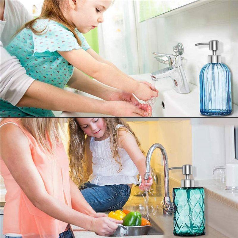 A74E-24Pcs Soap Dispenser Pump Replacement Stainless Steel Lotion Dispenser Pump For Regular 28/400 Neck Bottles For Bathroom