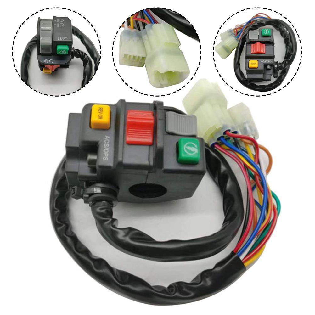 For Can-Am For Outlander Left Handlebar Start Stop Switch with Headlight Integration for ATV Models 450 500 650 800R 1000