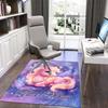 1PC Custom Name Magical Unicorn Fantasy Theme Floor Mat Ideal for Living Room, Game Rooms, Office, Bedroom,Floor Mat Playful Design