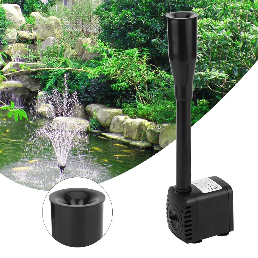 Plastic 3 in 1 600LCelsiusH 8W Aquarium Fish   Submersible Pump for Water Garden Fountain Pond
