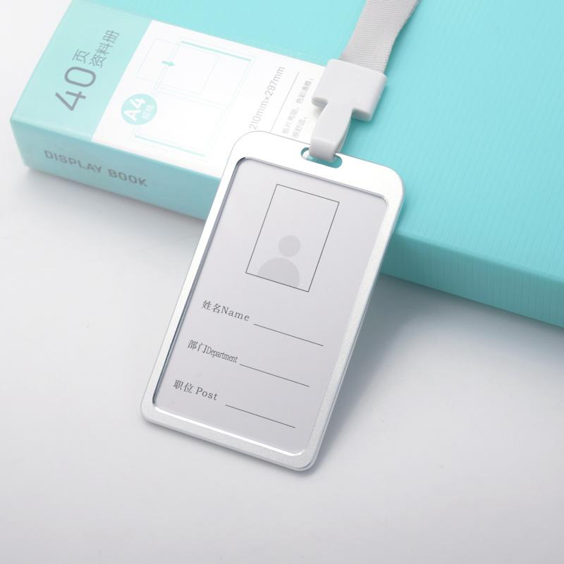 Șnur cu Cataramă Integrată Suport pentru Insigne Card de Identitate Insignă Asistentă Șnur Clip din Aliaj de Aluminiu