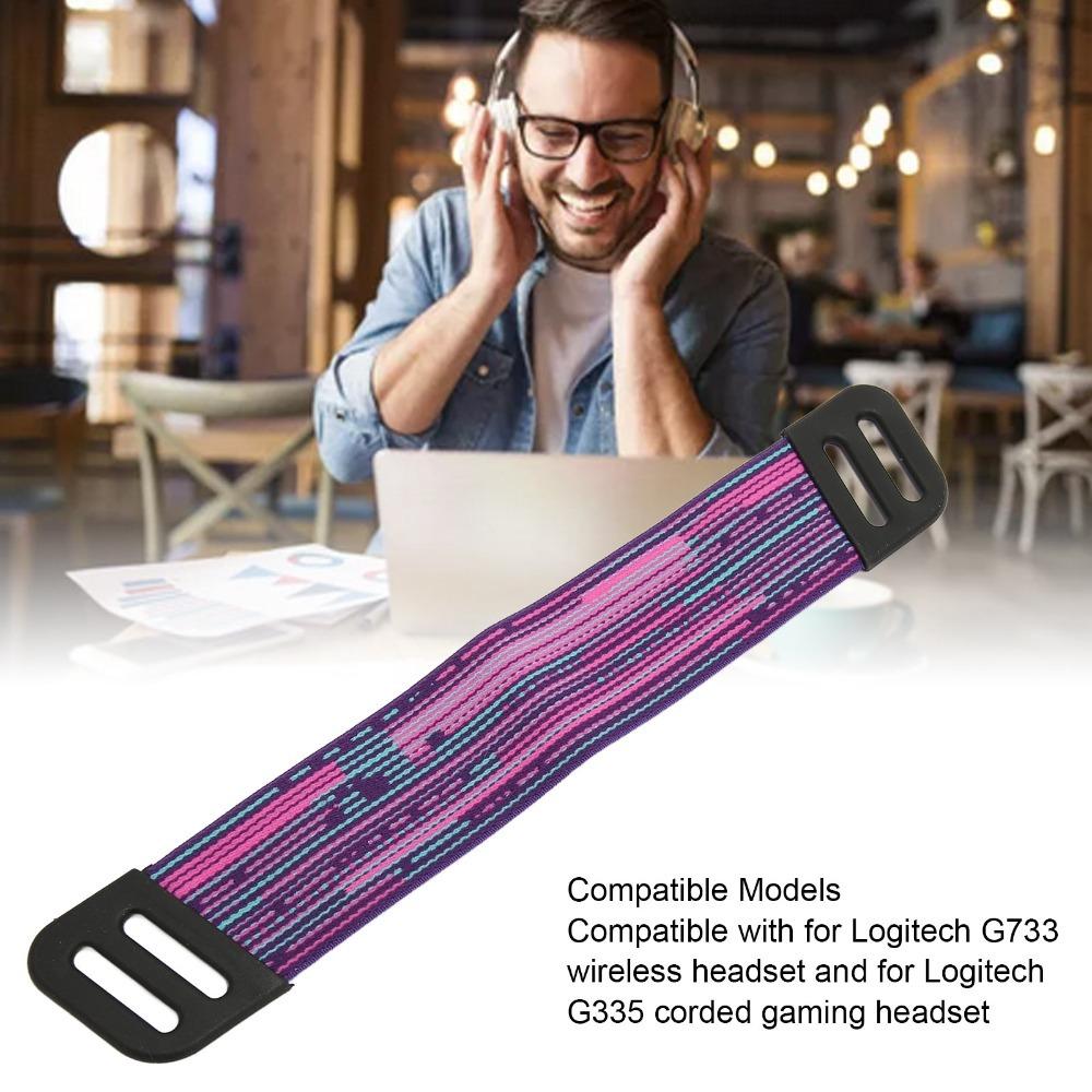 

Easy DIY Installation Replacement Headbands for Logitech G733 Wireless G335 Wired Gaming Headset рожевий/синій