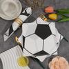 Serviettes de Football, 33x33cm 2 plis Motif Ballon de Foot Noir et Blanc Serviettes en Papier pour Coupe du Monde Fête Sportive Décor Bar, 20 pièces