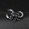 Fashion New Gold Silver Plated Enamel Scorpion Brooch Personality Temperament Corsage Lapel Pin Male Clothing Accessories Gifts