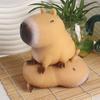 Capybara Squeeze Toy Slow Rebound Soft TPR Stress Anxiety Relief Portable Kids Teens Adults Animal Squishes Sensory Fidget Toy