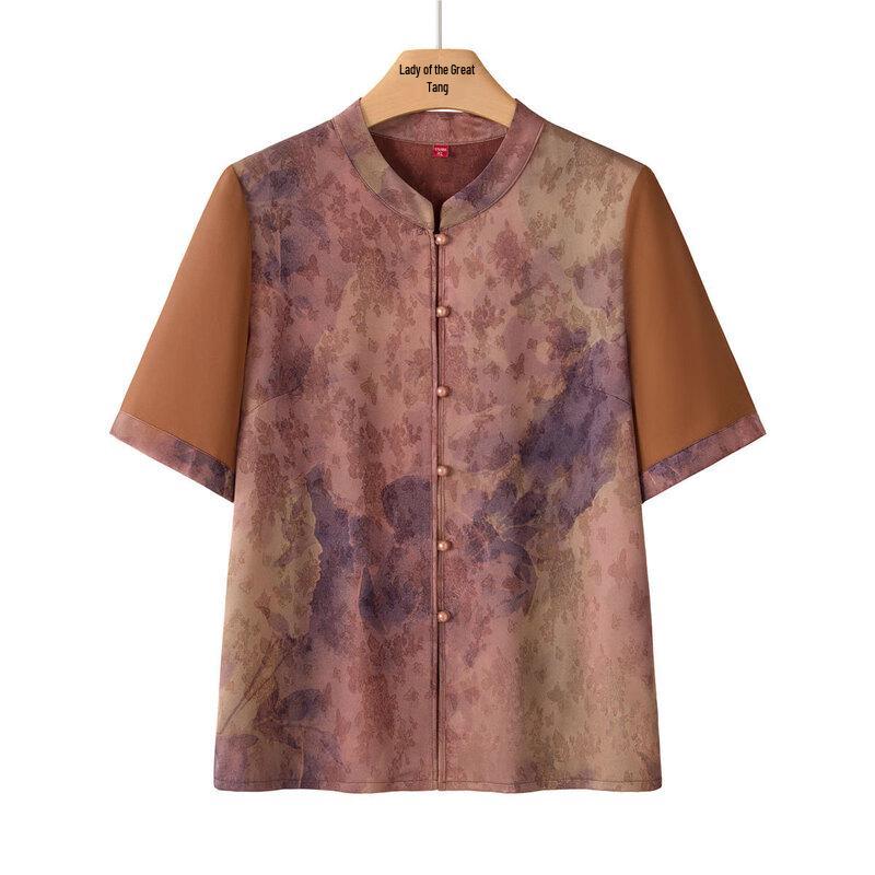 Da Tang Fu Ren Women s Summer Half-Sleeve Loose Cardigan 2XL