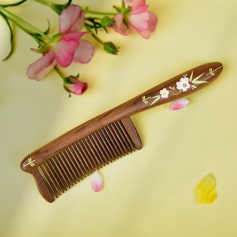 Tan Mujiang Taohua Inlaid Comb Gift Set