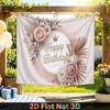 Party Backdrop Birthday Floral Pink Photo Booth Background Front Door Decor
