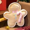 Gingerbread Man Hugging Pillow Plush Toy – Cute Christmas Tree Figurine