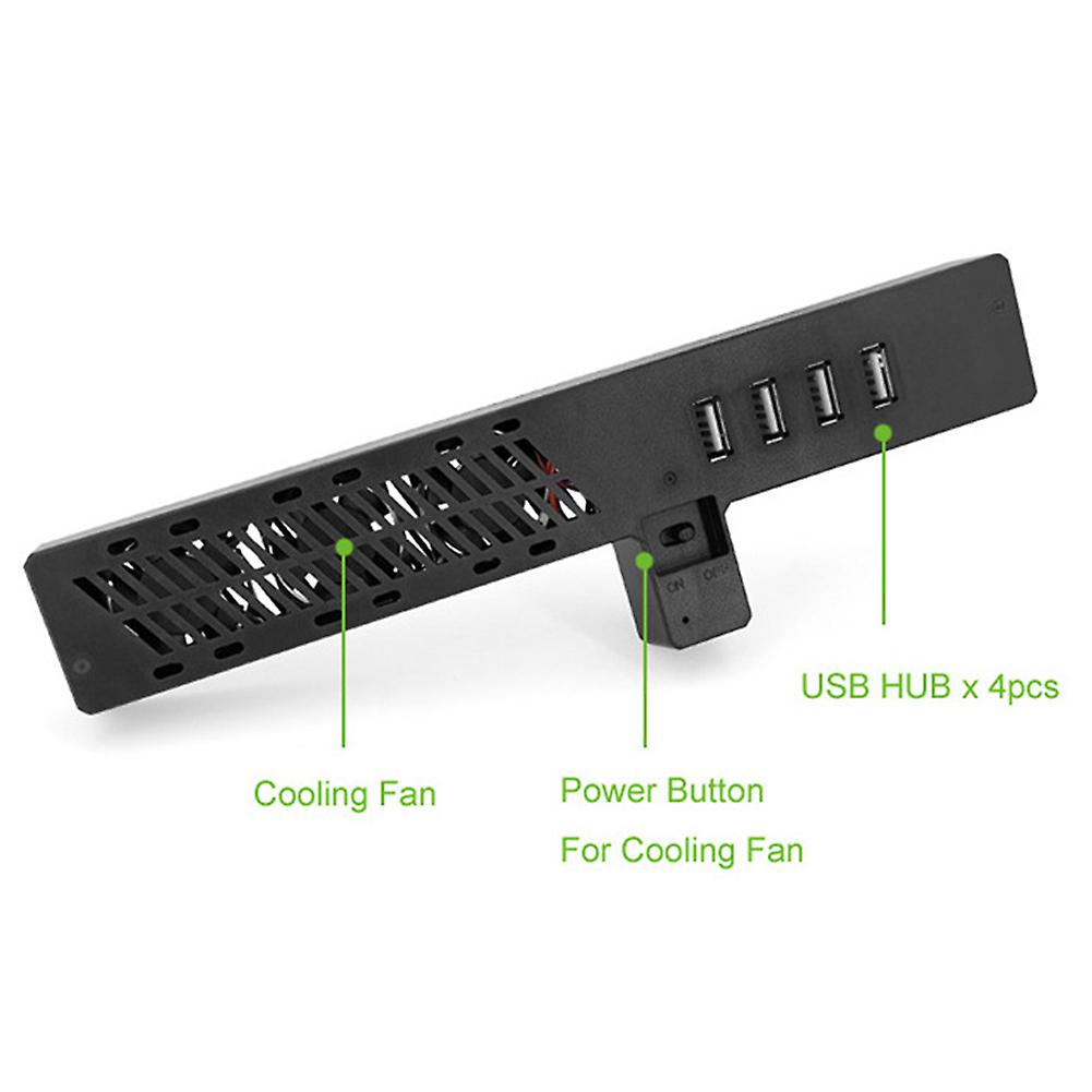 4 USB Port Cooling Fan Charger Stand Base for Xbox One Console Gaming Accessories