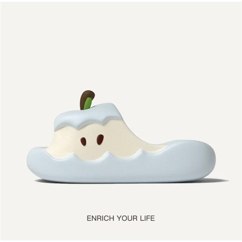 Original Small Apple Slippers Original Couple Summer Home Cute Thick Bottom Dormitory Sandals External Wear