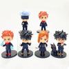 6Pcs Anime Jujutsu Kaisen Set Figure Itadori Yuji Toy Kugisaki Nobara Model Action Figure Satoru Gojo Fushiguro Megumi 10CM