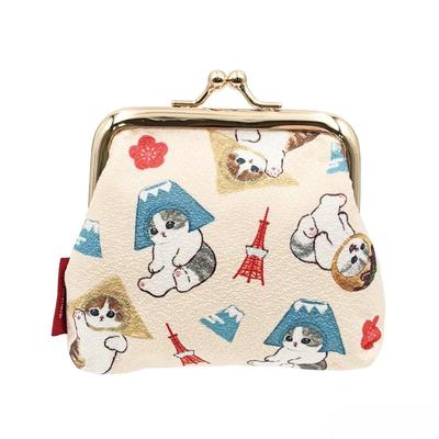 Mofusand Clasp Mini Pouch Local Chirimen