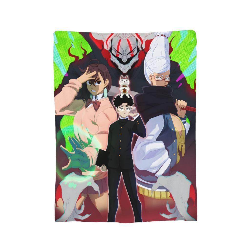 Dandadan Anime Turbo Granny Blanket Fleece Summer  Breathable Lightweight Thin Throw Blanket for Bedding Outdoor Rug Piece